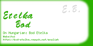 etelka bod business card